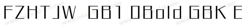 FZHTJW  GB1 0Bold GBK EUC H字体转换
